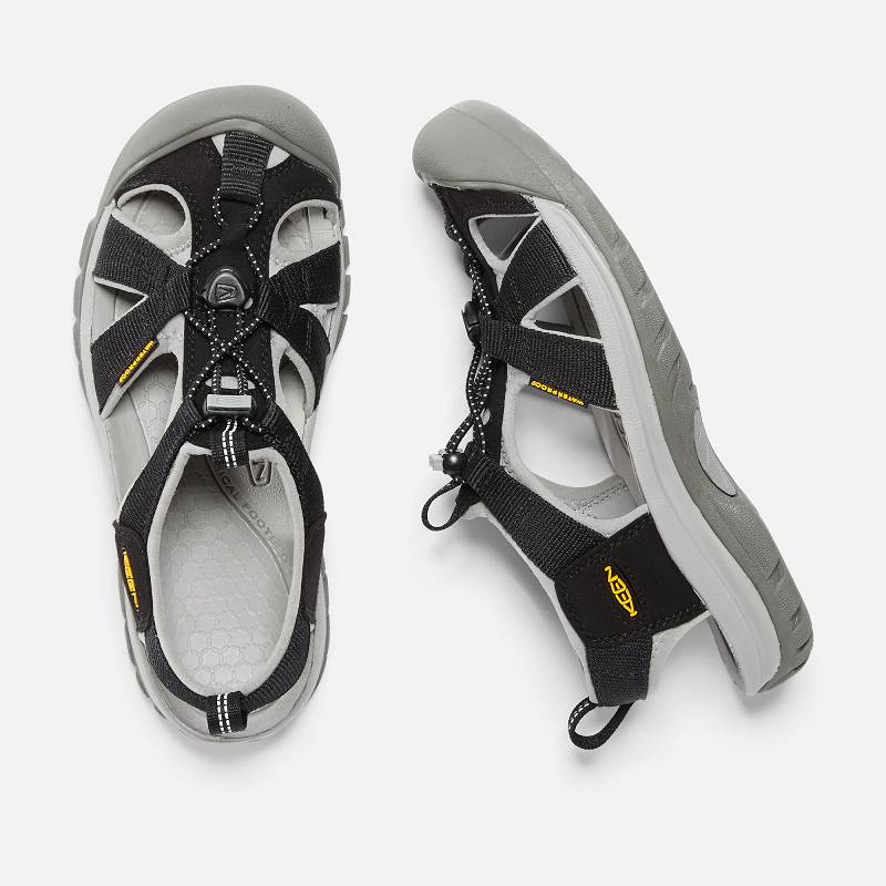 Keen Venice H2 Trekkingsandalen Damen DE-14089 Black / Neutral Grey - Keen Damenschuhe Schwarz